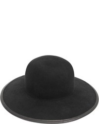 Gerard Darel Floppy Hat In Wool And Leather