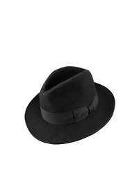 Jaxon Hats Crushable Pinch Crown Fedora Black