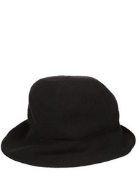Kangra Black Wool Hat