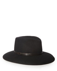 Eric Javits Leather Accented Wool Panama Hat