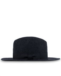 Maiden Noir Wide Brim Wool Felt Fedora Hat