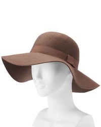 Manhattan Accessories Co Grosgrain Ribbon Wool Floppy Hat