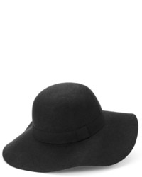 Manhattan Accessories Co Grosgrain Ribbon Wool Floppy Hat