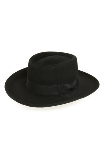 packable wool felt hat