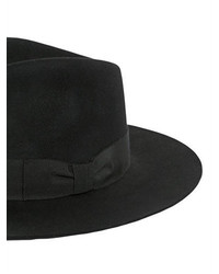 Saint Laurent Lapin Fur Felt Wide Brimmed Hat