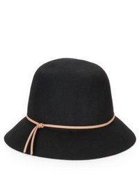 Saks Fifth Avenue Crushed Wool Cloche