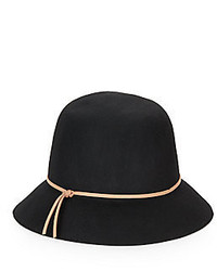 Saks Fifth Avenue Crushed Wool Cloche