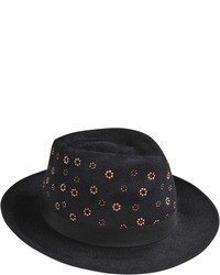 Etro Small Brimmed Hat With Strass