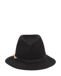 Stella McCartney Flabella Chain Wool Felt Fedora Hat