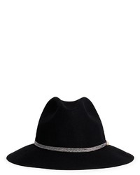 Sensi Studio California Faux Pearl Chain Wool Felt Cowboy Hat