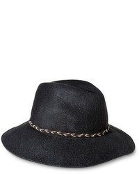 Mossimo Supply Co Fedora Hat With Braided Sash And Wide Brim Black Supply Co