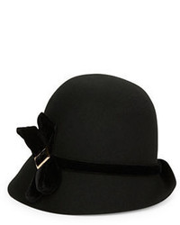 Giovannio Velvet Banded Wool Cloche Hat
