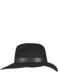 Topshop Wide Brim Pu Fedora Hat