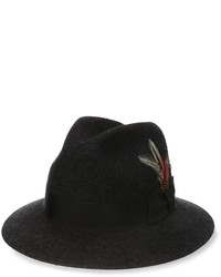 Hickey Freeman Wool Blocked Fedora Hat