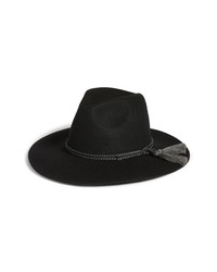 Treasure & Bond Wool Panama Hat In Black At Nordstrom