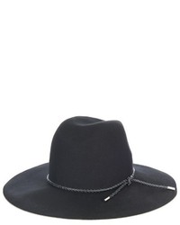 Emilio Pucci Woven Leather And Felt Hat
