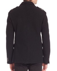 Versace Collection Long Sleeve Wool Jacket