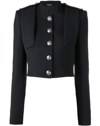 Alexander McQueen Cropped Military Jacket