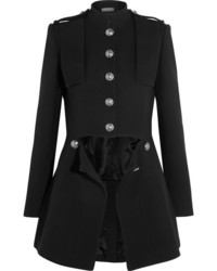 Alexander McQueen Cutout Wool And Silk Blend Jacket Black