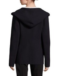DKNY Hooded Notched Lapel Jacket