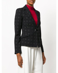Emporio Armani Patterned Fitted Jacket