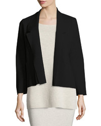 Eileen Fisher Washable Wool Short Boxy Jacket Plus Size