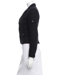 Saint Laurent Yves Wool Cropped Jacket