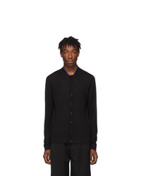 Joseph Black Light Merino Knit Shirt