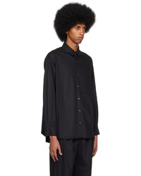 Rito Structure Black Tuck Shirt