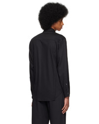 Rito Structure Black Tuck Shirt