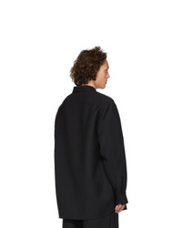 Valentino Black Wool Shirt