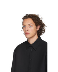 Valentino Black Wool Shirt