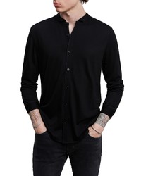John Varvatos Regular Fit Merino Wool Button Up Shirt