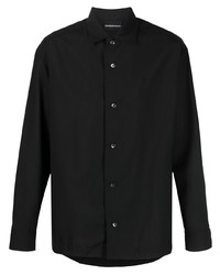 Emporio Armani Wool Blend Long Sleeve Shirt