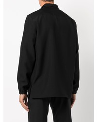 Givenchy Zip Front Wool Blend Shirt