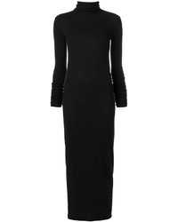 Black Wool Maxi Dress