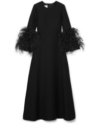 Valentino Med Wool And Maxi Dress