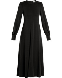 Chloé Chlo Long Sleeved Wool Jersey Midi Dress