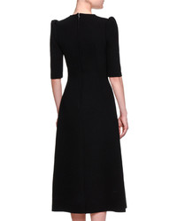 Dolce & Gabbana Most Beautiful Half Sleeve Midi Dress Black