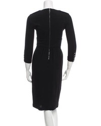 Burberry Wool Accented Midi Dress W Tags