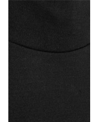 Haider Ackermann Wool And Cotton Blend Jersey Turtleneck Midi Dress Black