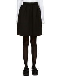 MSGM Black Circle Miniskirt