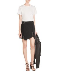 Thierry Mugler Mugler Asymmetric Virgin Wool Mini Skirt