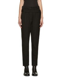 Ann Demeulemeester Black Belted Trousers