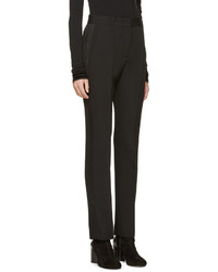 Givenchy Black Satin Inset Trim Trousers