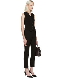 Dolce & Gabbana Black Wool Crepe Trousers