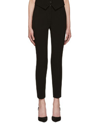 Dolce & Gabbana Black Wool Crepe Trousers
