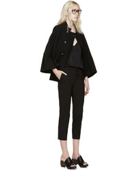 Chloé Black Wool Cropped Trousers