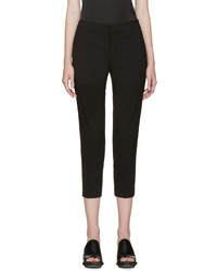 Chloé Black Wool Cropped Trousers