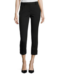 Theory Crop Mid Rise Cuff Pants